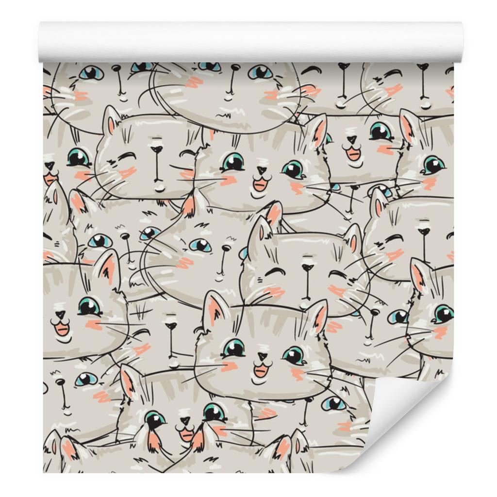 Little Kittens Wallpaper for Living Room and Bedroom 50x1000