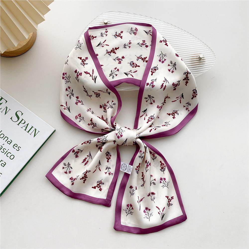 Skinny Neckerchief Long Hair Ribbons Scarfs Women Fashion Headbands Neck Scarves 13x110cm