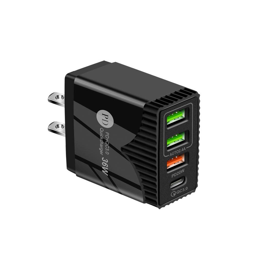 PD36W Fast Charger 5V/6.2A EU/UK QC3.0 Adapter