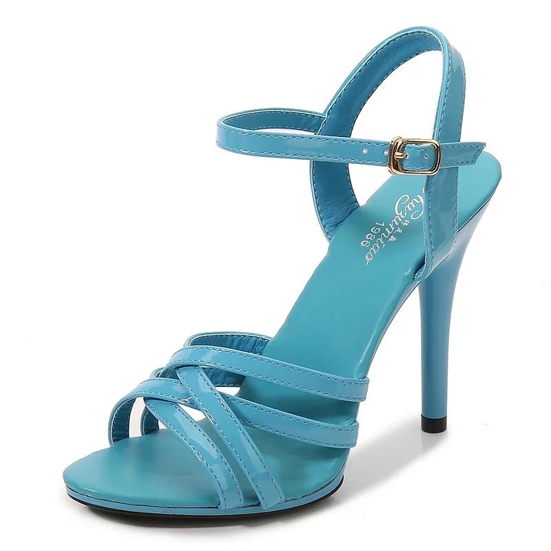 Fashion 2025 Women's Slippers Sexy Super High Heels 11CM High Night Club Transparent Sandals Sexy Shoes Oversize Shoes