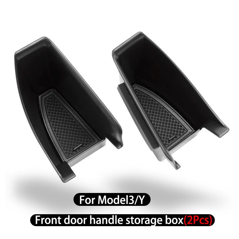 for Tesla Model 3/Y door handle storage box, front and rear door storage and organization box, storing small items