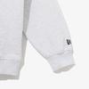 New Era FW22 Solid Color Logo Embroidered Crew Neck Pullover Long Sleeve Sweatshirt Unisex sweatshirt Gray 13338670