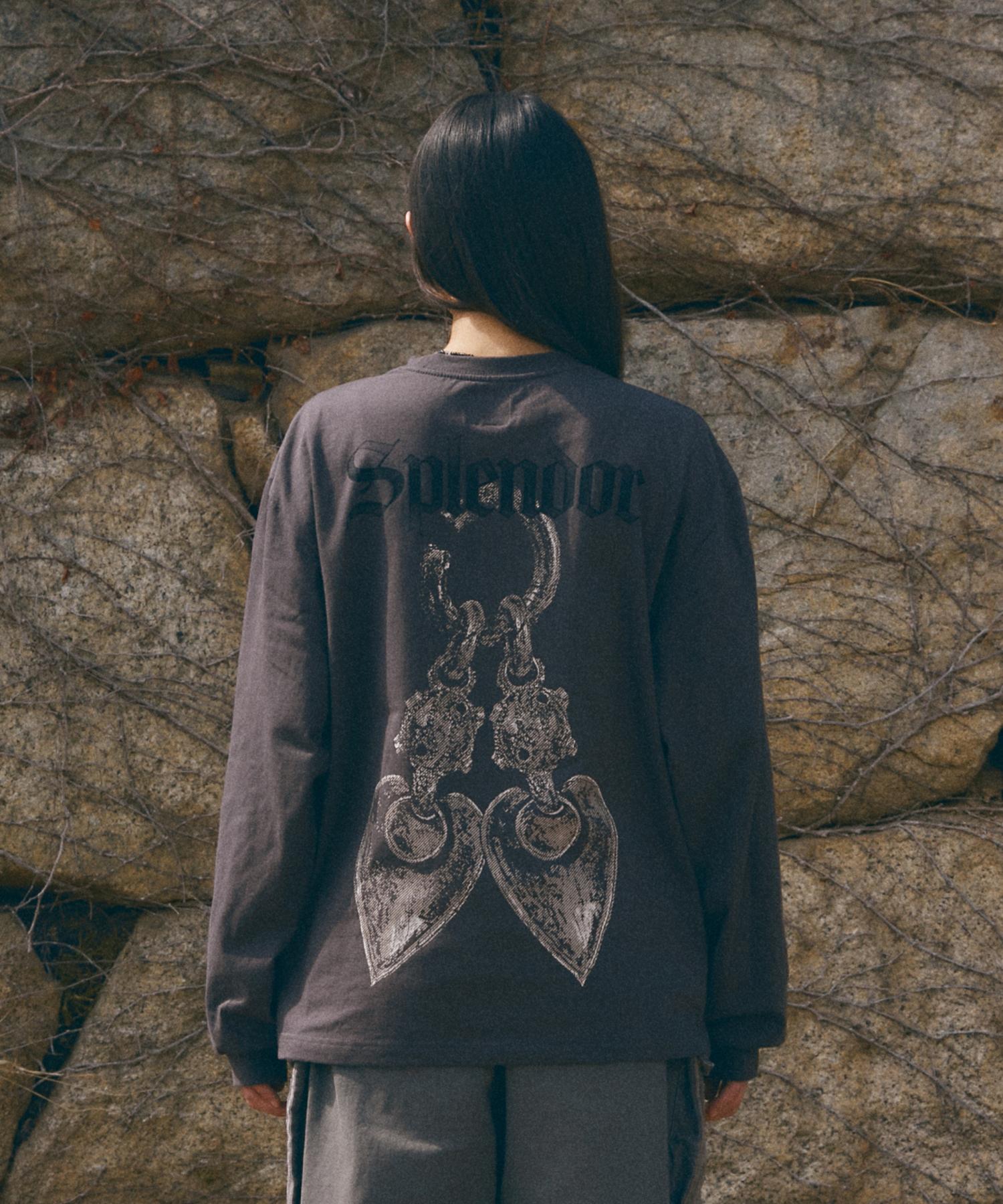 Royal Blood Gold Coin Graphic Long Sleeve T-Shirt M