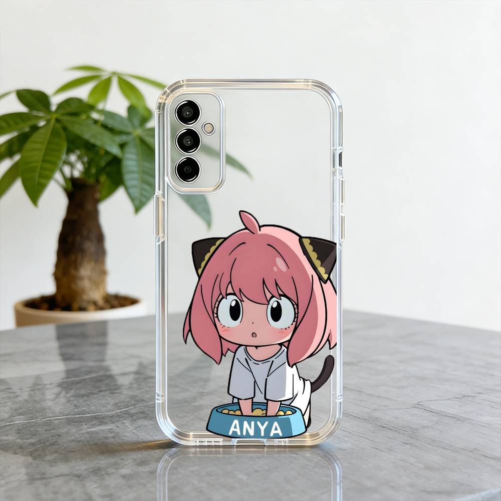 Chibi Girl Phone Case For SamsungA10,12,20,21S,30,31,40,50,51,52,70,71 Transparent Cover