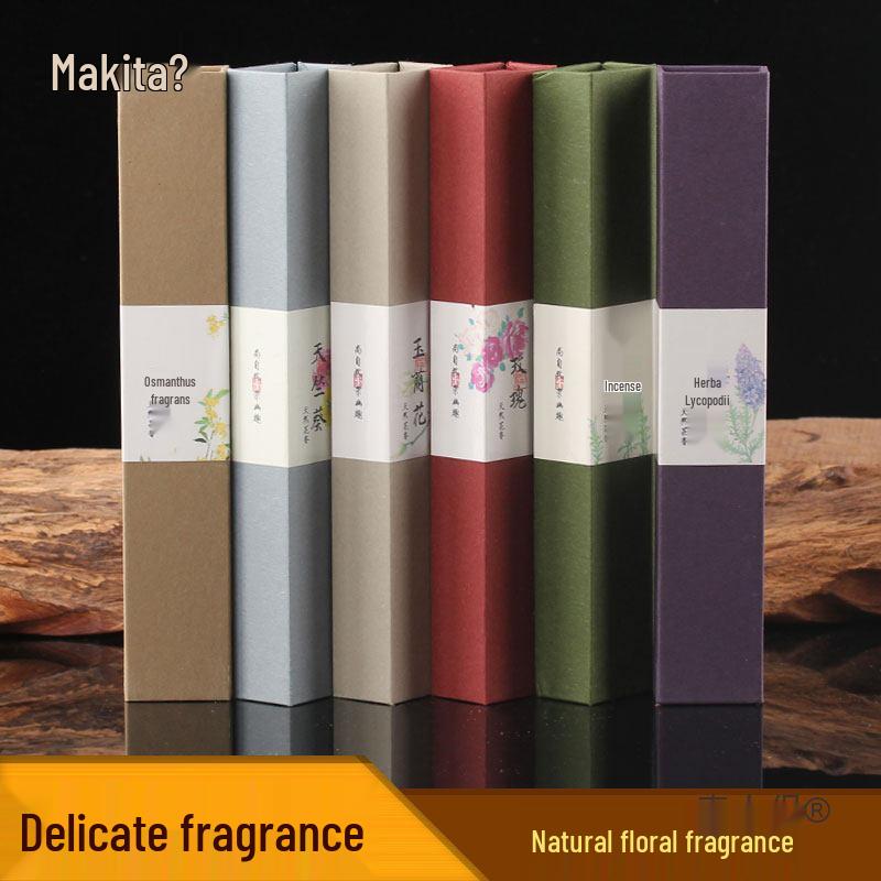 Mai Taibao Lavender, Osmanthus, and Geranium Floral Incense Sticks for Indoor Aroma Purification Aged Mugwort 30g