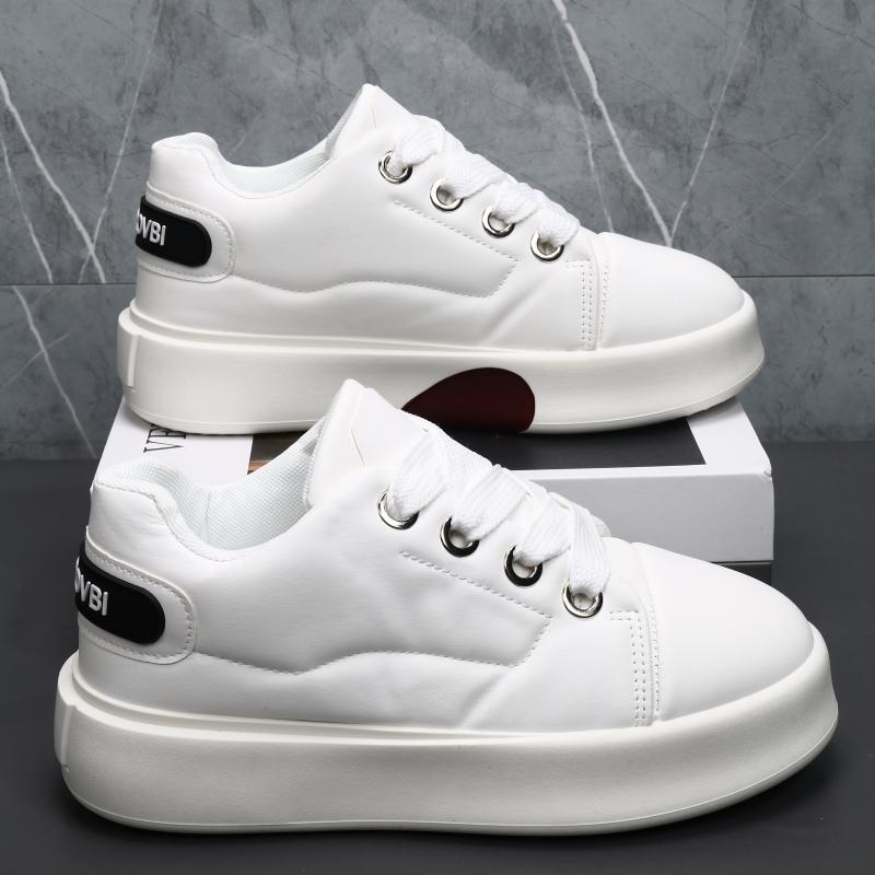

DM casual sports shoes thick baseplate shoes niche design bread shoes 44 білий