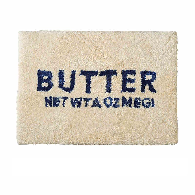 45x65cm Boter Toast Cartoon Badkamer Gebruik Tapijt Woonkamer Nachtkastje Deken Badkamer Absorberend Antislip Vloermat Huis Decoratie 45x65cm 17.7x25.5in