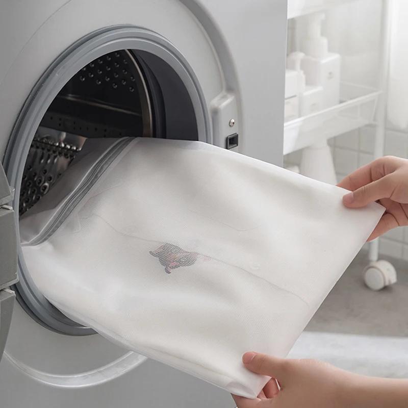Fine Net Laundry Bag Clothing Care Washing Machines Dirty Laundry Basket Travel Shoes Mesh Bags Woman Bra Clothes Organizer