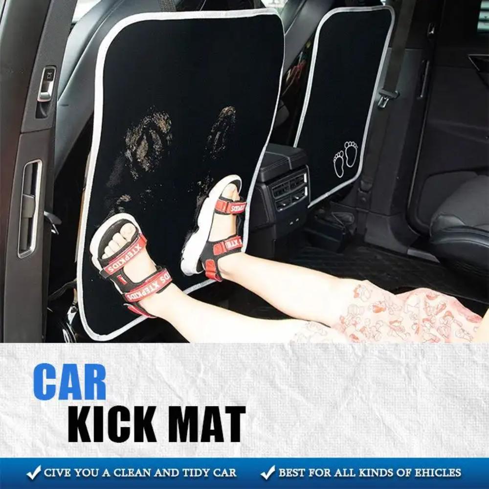 1/2pcs Car Seat Kick Mats Portable Waterproof Oxford Car Kick Mat Foldable Car Seat Protector for Back Seat Protection