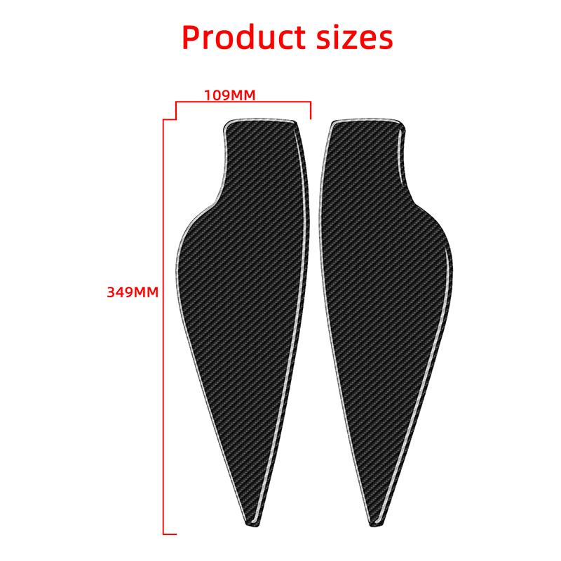 Dashboard Sides Decoration Patch Carbon Fiber Car Stickers For Alfa Romeo Stelvio 2016- Interior Accessories