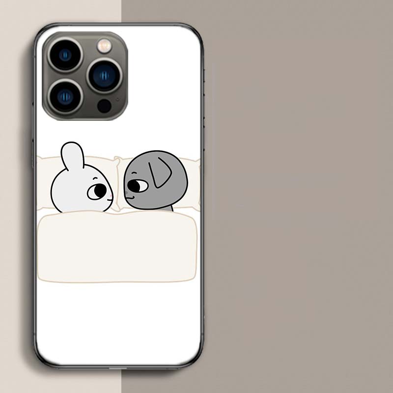 Cute Cartoon K-Kkamang Phone Case For Iphone 17 Air 15 Pro 14 Plus 16 Pro Max 12 13 Mini 11 16E X XS Cover Cute Fundas