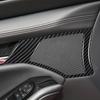 For Mazda 3 Axela 2020 2021 2022 2023 2024 Car Interior Solf Carbon Fiber / PVC Front Door Speaker Trim Sticker