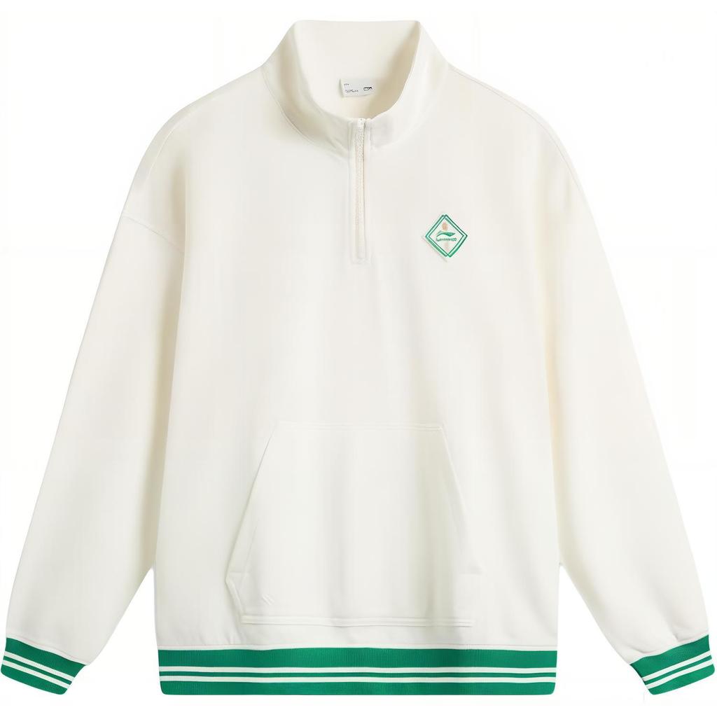 LI-NING Men's Half-Zip Stand Collar Sweatshirt AWDU649-1
