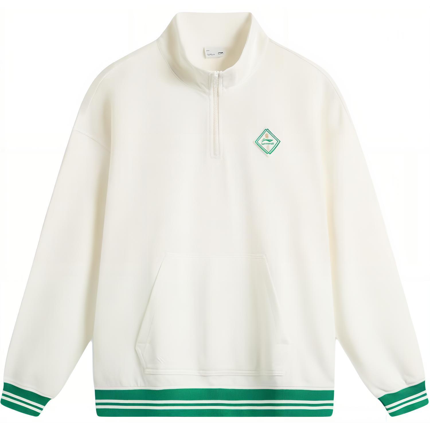 LI-NING Men s Half-Zip Stand Collar Sweatshirt AWDU649-1 XL