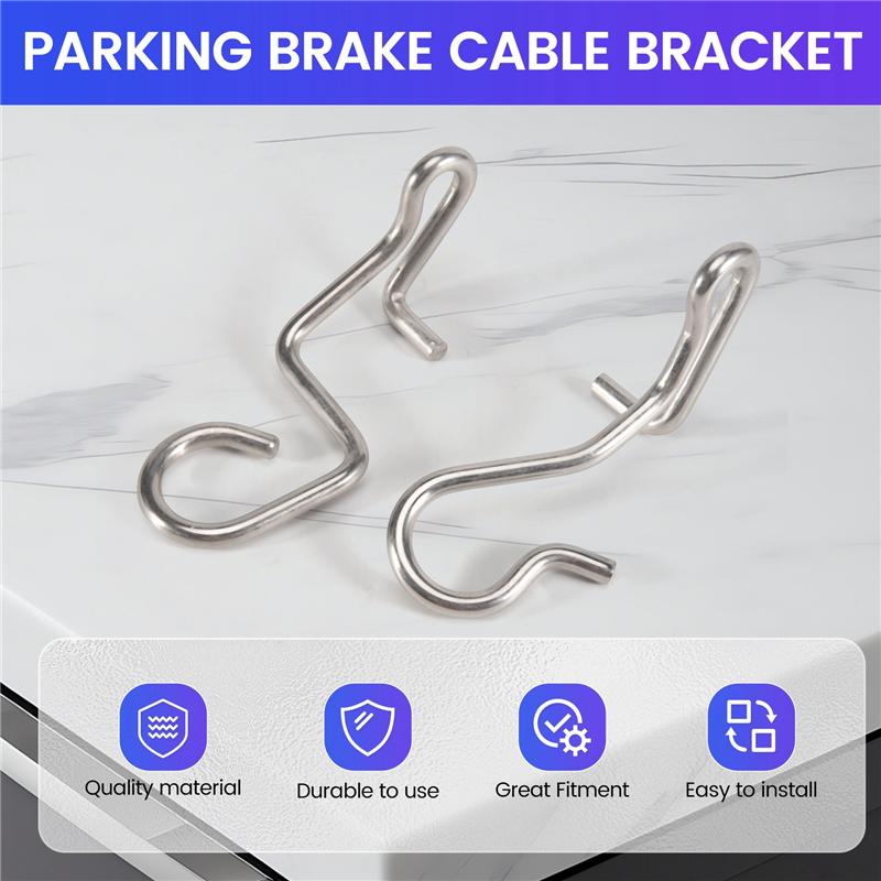 1 Pair Of Parking Brake Cable Bracket For Land Rover Discovery 3 / 4 Range Rover Sport SPU500040 SPU500050 5H222N726AA-M53K