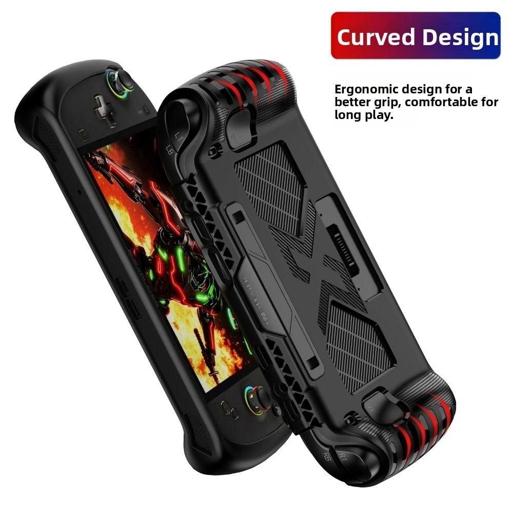 TPU Handheld Game Console Case Soft Anti Slip Protective Cover Shockproof Ergonomic Host Shell for OneXPlayer FLY Apex