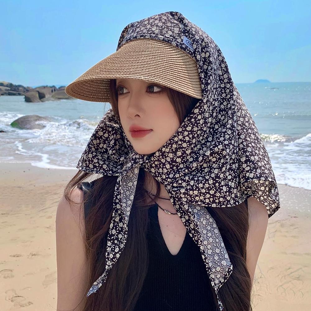 Sweet Loli Headscarf Hat French Retro Baseball Cap Versatile Sun Hat  Outdoor Seaside Vacation