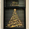Christmas Stickers Shopping Mall Window Stickers Children's Room Stickers Wall Stickers Set Christmas Decoration\15.7in