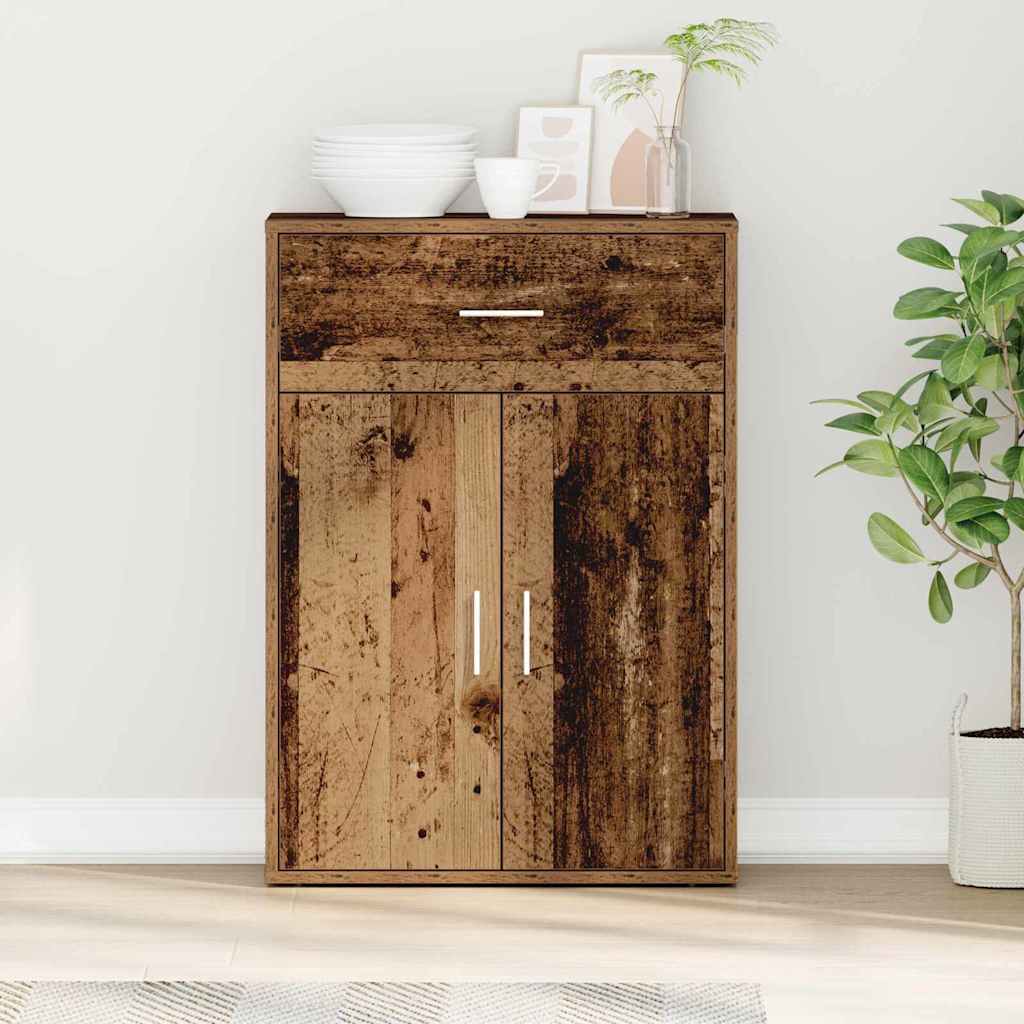 Sideboard Reclaimed Wood 60 x 30 x 84 cm Engineered Wood