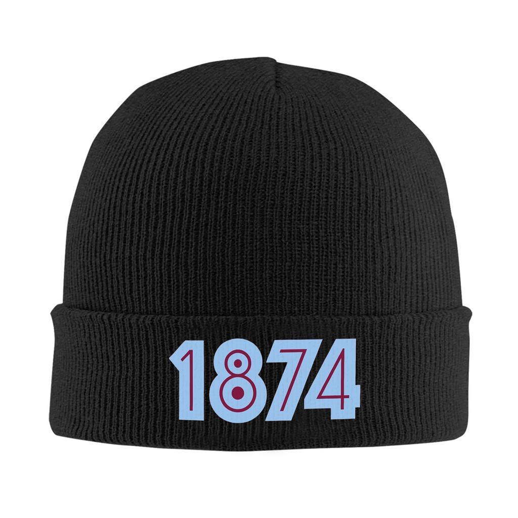 Aston Villa 1874 Warm Knitted Cap Winter Knit Bonnet Hat Skullies Beanies Hip Hop Caps for Unisex