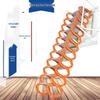 Guan Gu Wall-Mounted Attic Telescopic Ladder: Titanium-Magnesium Aluminum Alloy, Indoor/Outdoor Folding Lifting Ladder.