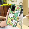 Kickstand Dirt-resistant Phone Case For Oukitel C21 Fashion Design Anti-knock Wrist Strap Back Cover Cute Waterproof