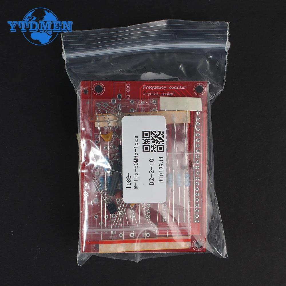 DIY Digitaler LED Frequenzzähler 1Hz-50MHz Kristalloszillator Tester 5 Stellen Modul DIY Elektronikbausatz, für Arduino