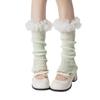 Cotton Knee High Ruffle Socks Candy Color Open Toe Socks All Match Sweet Leg Warmer  Summer