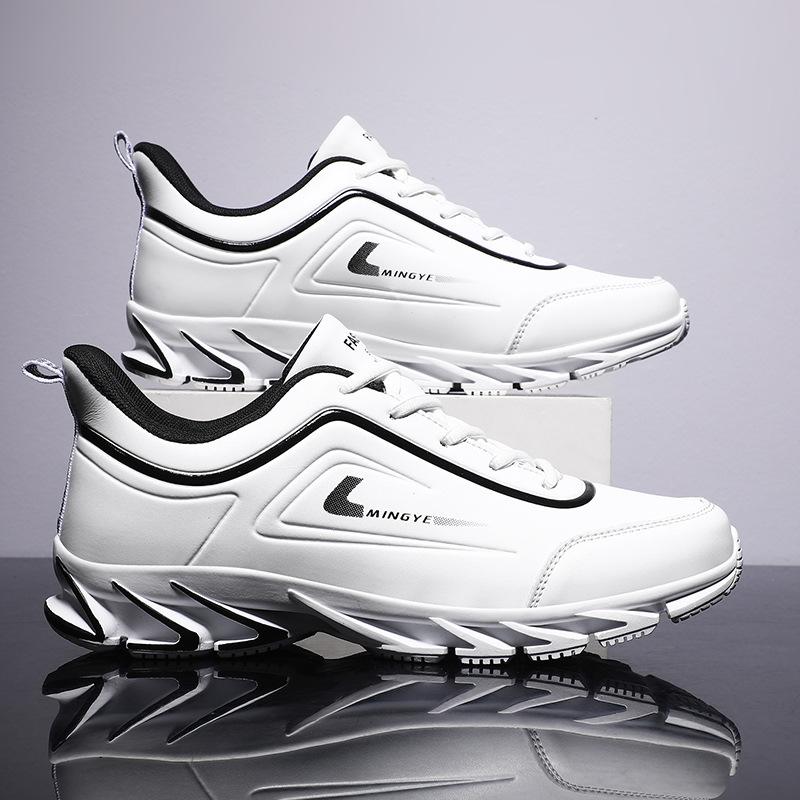 

Осень и зима 2022. Мужские модные удобные кроссовки на высокой мягкой подошве 46 белый