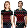 3d Honeycomb Hypnosis Tshirt Men Women Kids Colorful Print Short Sleeve Top Tee