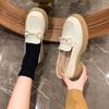 Thick-soled Heightening Women's Spring and Autumn New British Style Small Leather Shoes with Skirts JK Single Shoes
