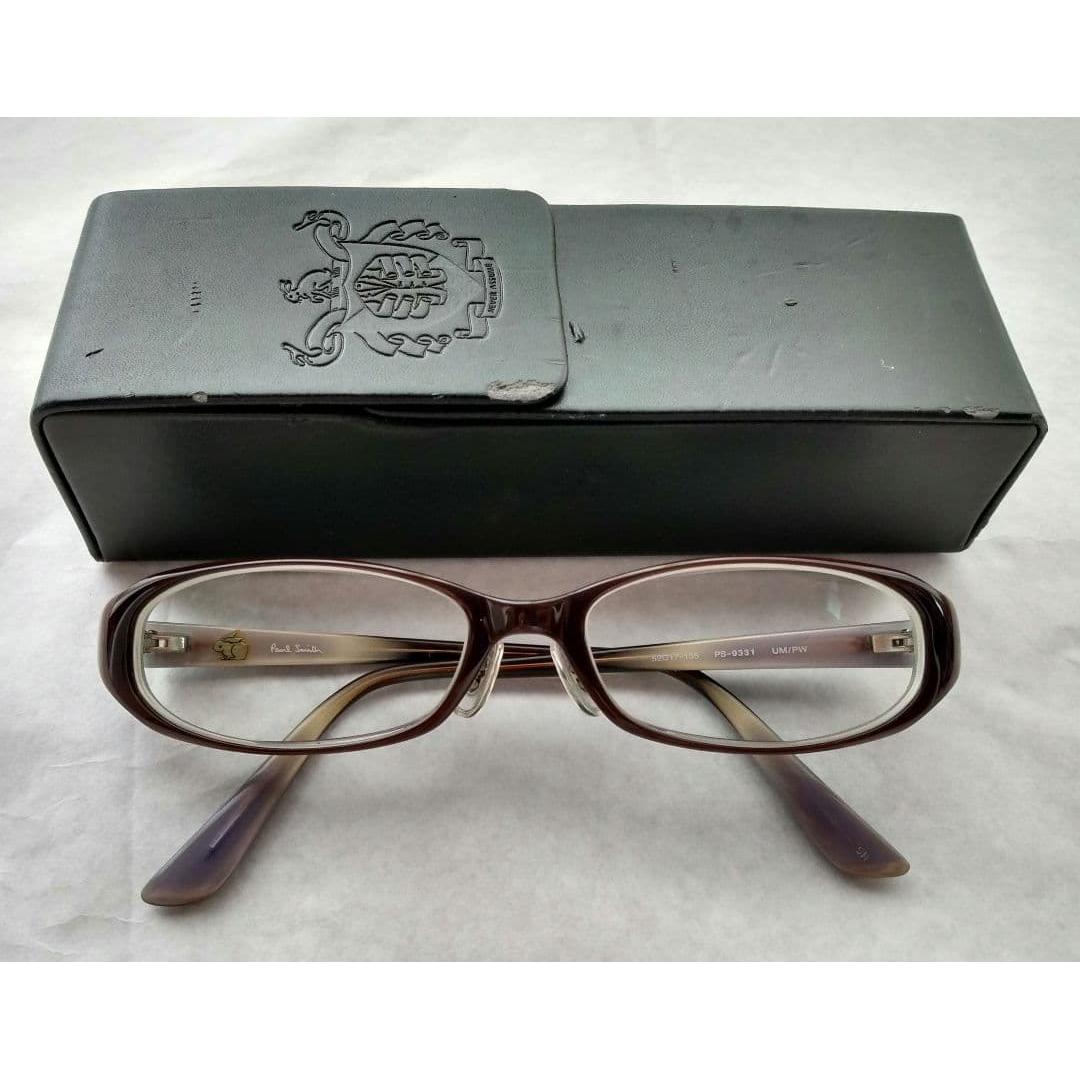 Used Paul Smith Glasses Glasses Brown Beige Gradient Rabbit