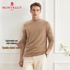 MONTAGUT Men's Long-Sleeve Half-High Collar T-Shirt