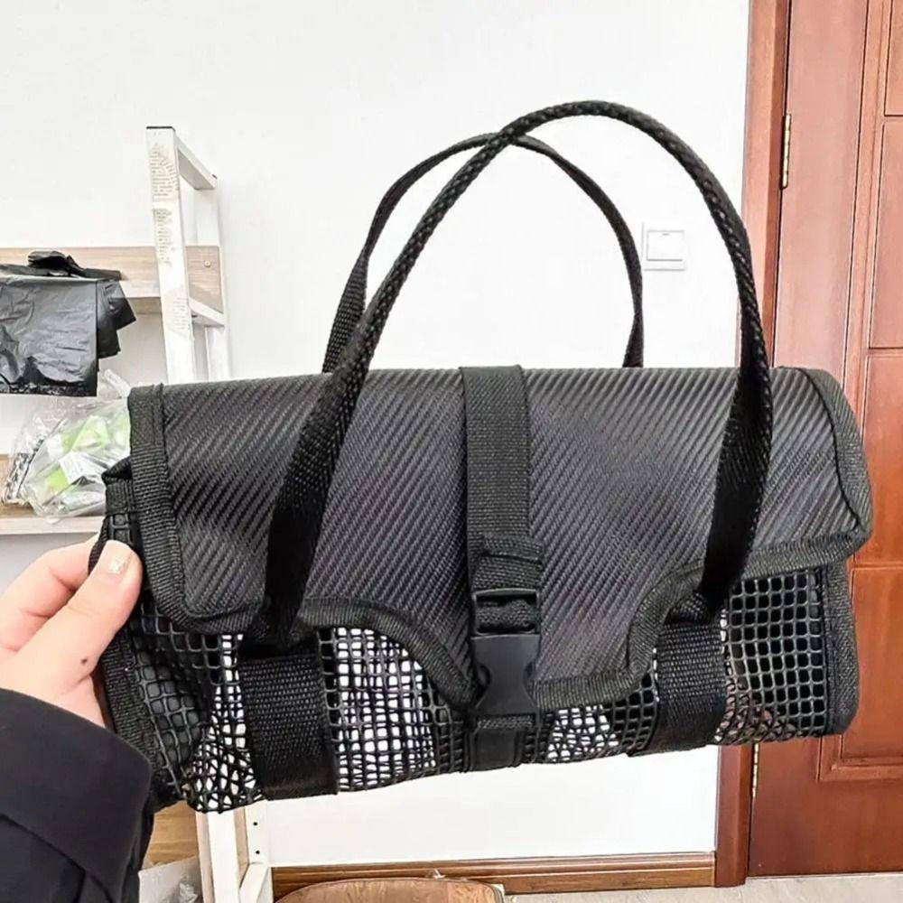 Mesh Pouch Lure Storage Bag Large Capacity Jig Mesh Bag Jigging Bait Organizer  Freshwater