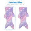 2 Pcs Night Glow Mermaid Tail Blanket Sleeping Bag Soft Flannel Wearable Colorful Girls Kids Blanket All Seasons Sleeping Bag