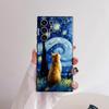 Van ART G-Gogh Funny Cat Phone Case for Samsung S series s21 s22 s23 s24 s25 FE Plus Ultra TPU Soft to Skin-friendly case