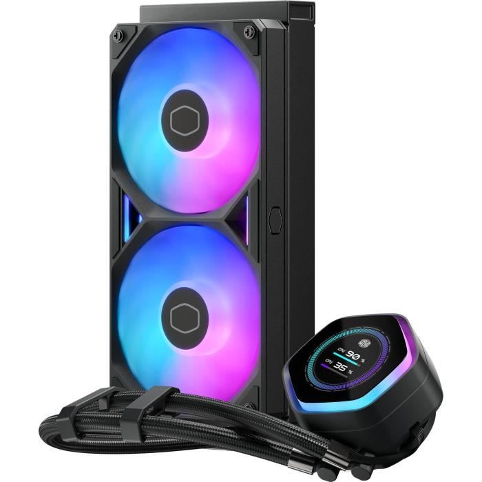 COOLER MASTER - MasterLiquid 240 Atmos II LCD ARGB - Watercooling AIO - Ventilateurs 120mm