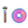 Bike Fork Cap Screw Set Ti Alloy CNC Machining 28.6mm Front Fork Cap and Screw for Cycling Colorful