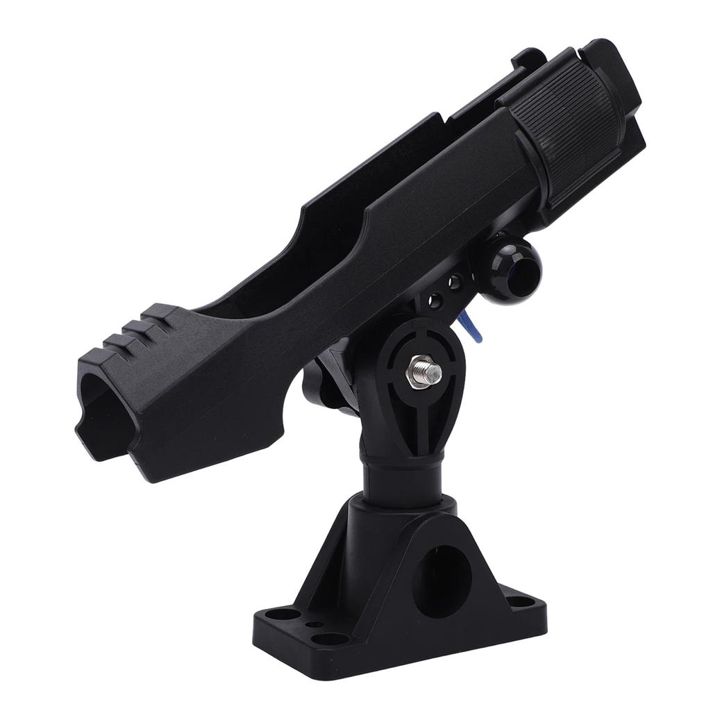 Boat Fishing Rod Holder Side Deck Mount 360 Degrees Rotatable Pole Holder for Kayak Boat with Anti Lost Rope
