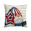 Independence Day Letter Printed Cushion Cover Memorial Memorial Pillow Linen Sofa Office Cushion Cover