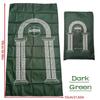 Portable Muslim Prayer Rug Waterproof PU Braided Mat Simply Print Pouch Travel Home Blanket 60x100CM