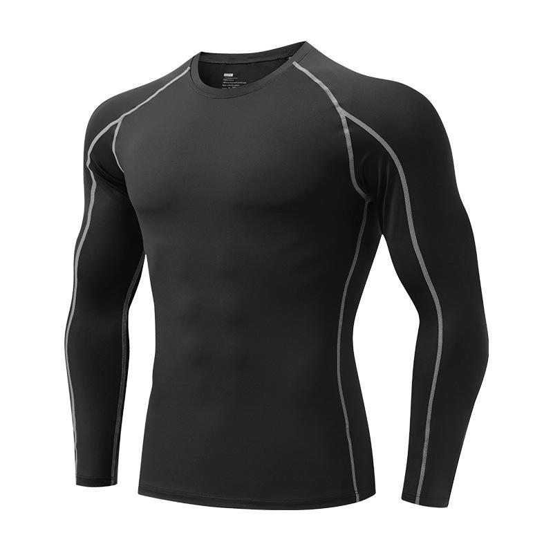 

Men s Quick-Dry Compression Tights, Marathon Running & Fitness Long Sleeve Apparel G-1041 Small чёрный
