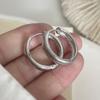 Xiaomi 925 Sterling Silver Earrings For Women Trendy Simple Round Earring Jewelry Prevent Allergy Party Christmas Accessories