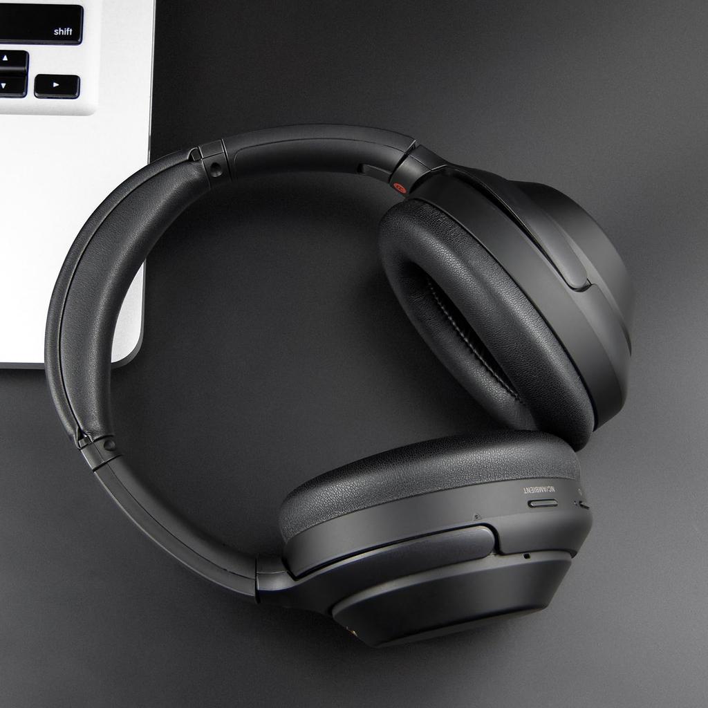 SOULWIT Ear Pad + Headband Set for Sony WH-1000XM3 (WH1000XM3) Over-Ear Headset Replacement Kit - Headphone Replacement Pads, Anti-Deterioration Cushi