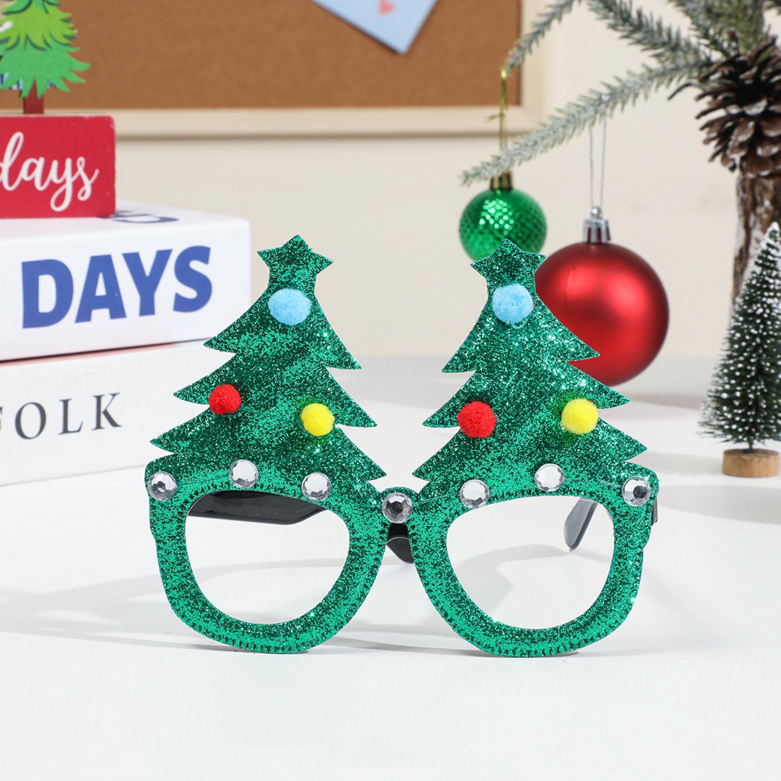 Рождественские декоративные очки Рождественские подарки Товары для вечеринок Рождественские маленькие подарки Декоративные предметы One Size