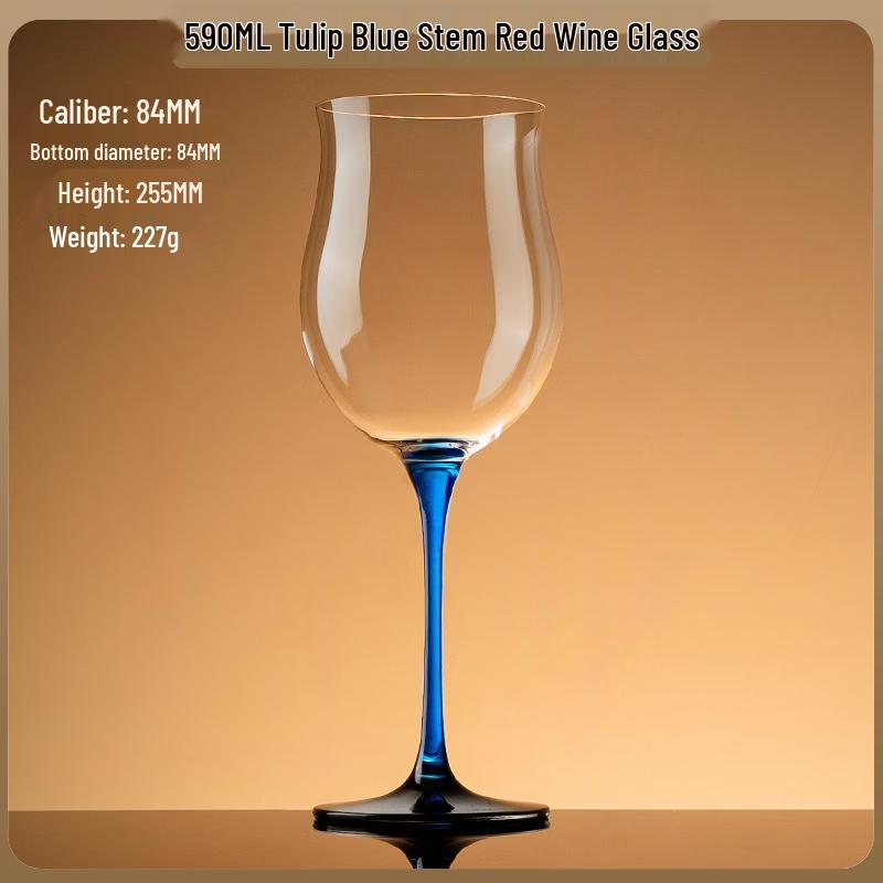 European Style Tulip Stemmed Wine Glass