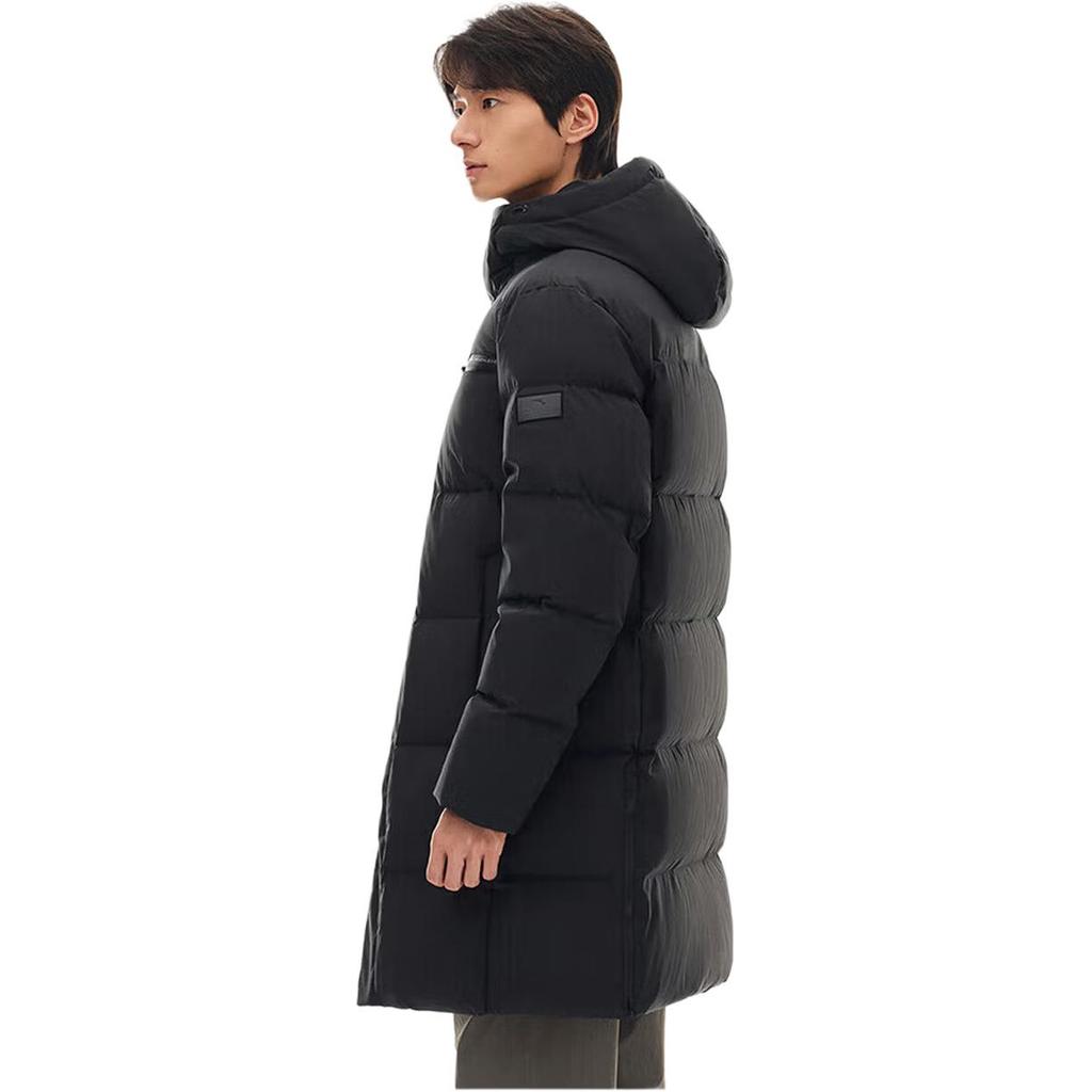 Anta Versatile Warm Mid-Length Hooded Down Jacket Men outerwear 152617914-3