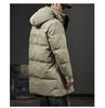 Men's 2025 Winter Hooded Down Jacket, 90% Duck Down, Mid-length, Warm H-Shaped Trendy Coat