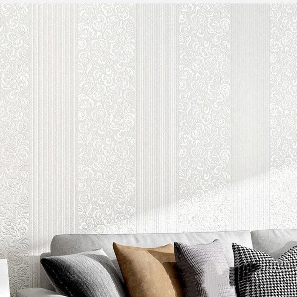 Non-self-adhesive Sculptured Patterns Wallpaper 9.5M TV Background Wall Paper Home Decor