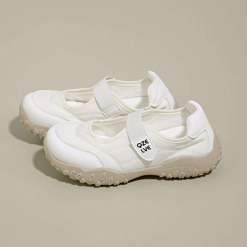 French Mary Jane Velcro shoes new spring and autumn with skirts, beautiful with thick soles, not tired feet, breathable single shoes